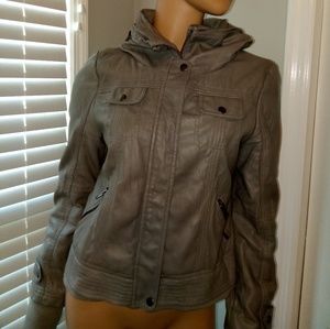 Faux leather jacket